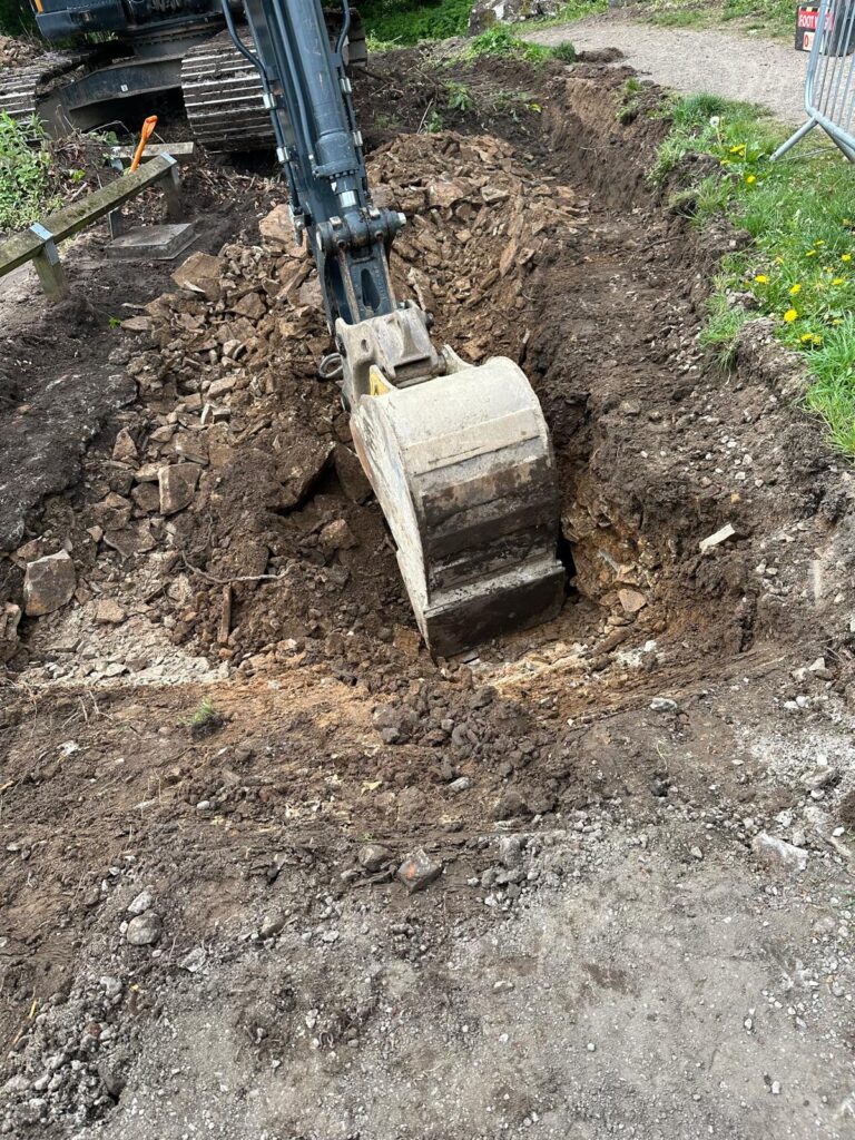 Excavator at work | Japanese knotweed | JKSL